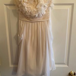 White strapless dress!